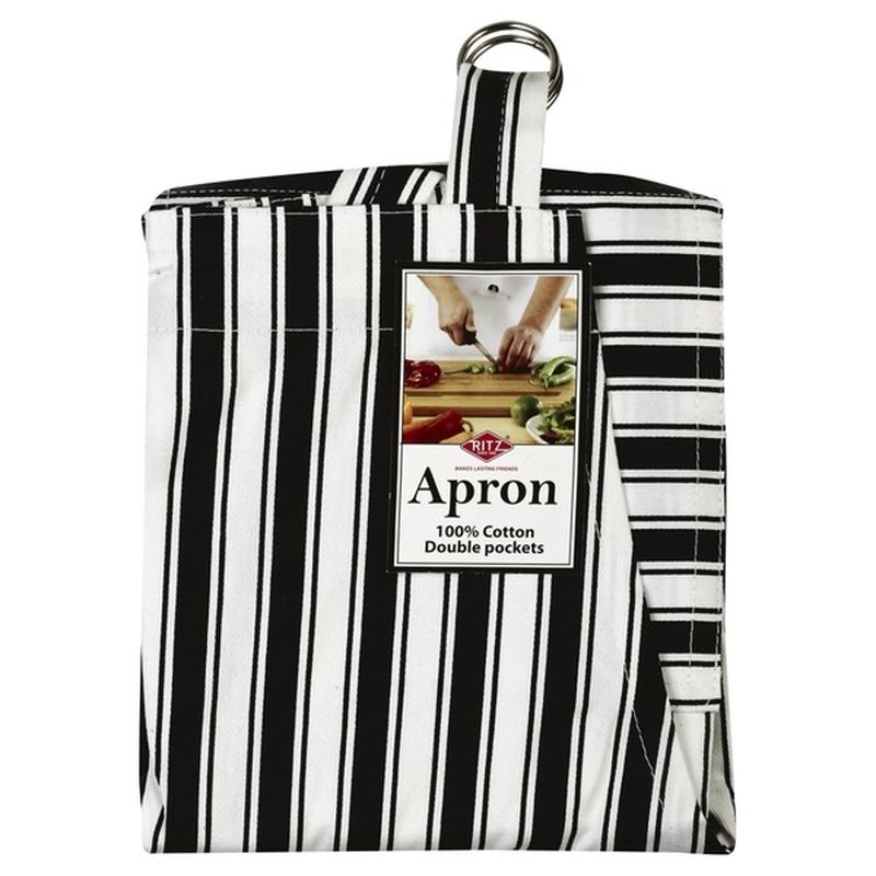 Ritzenhal Black Stripe Apron With 2 Pockets