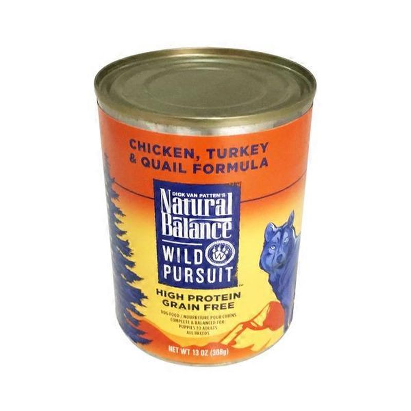 Dick Van Patten's Natural Balance Wild Pursuit Chicken, Turkey & Quail 