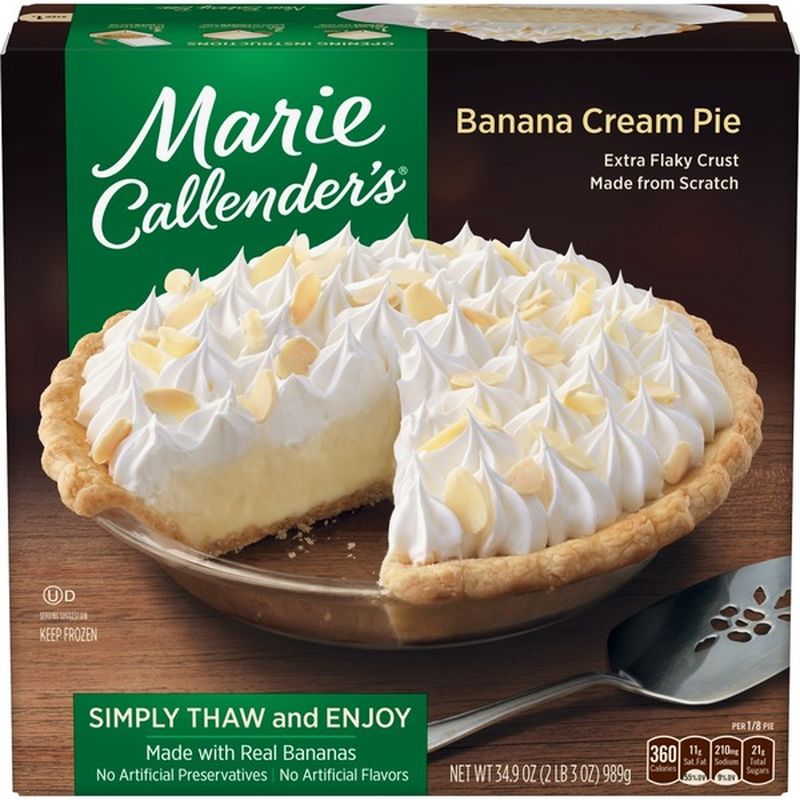 Marie Callender's Banana Cream Pie (34.9 Oz) From FoodsCo - Instacart