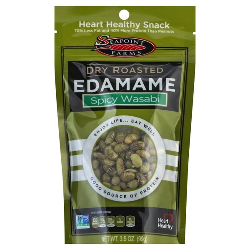 Seapoint Farms Edamame, Dry Roasted, Spicy Wasabi (3.5 oz) Instacart