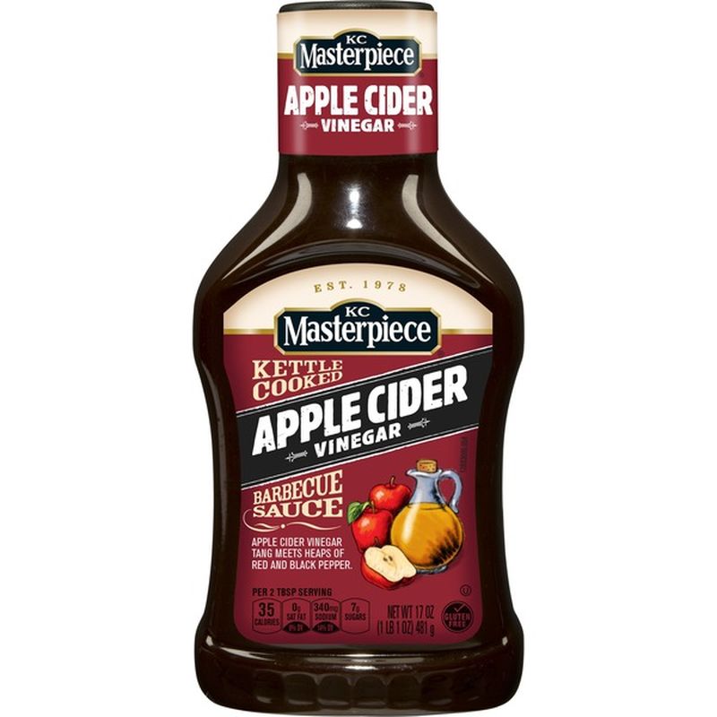 KC Masterpiece Kettle Cooked Barbecue Sauce, Apple Cider Vinegar (each