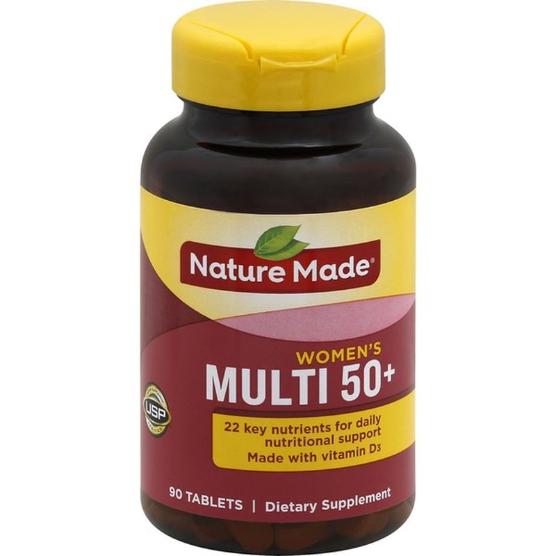 Nature Made Multivitamin For Her 50+ Tablets with No Iron ...