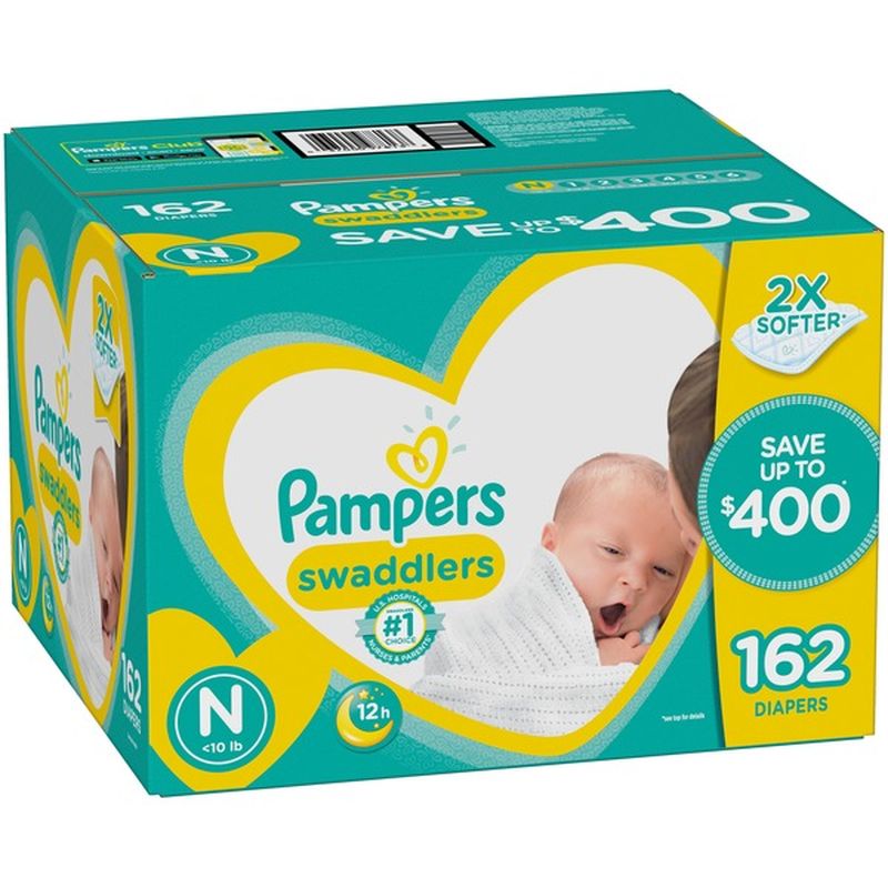 pampers swaddlers newborn 162