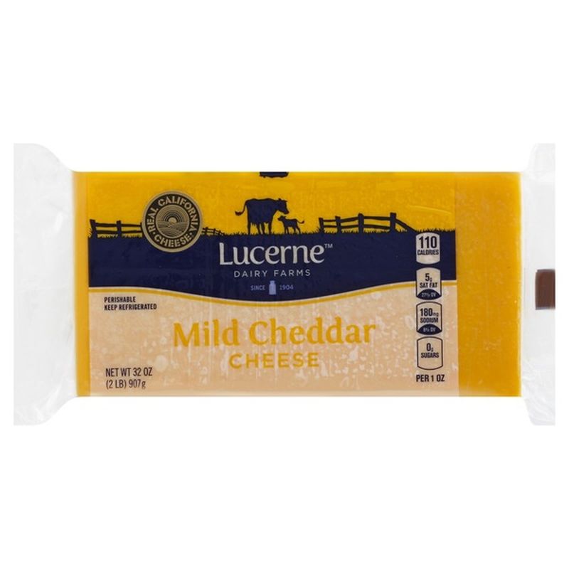 Lucerne Dairy Farms Mild Cheddar Cheese (32 oz) Instacart