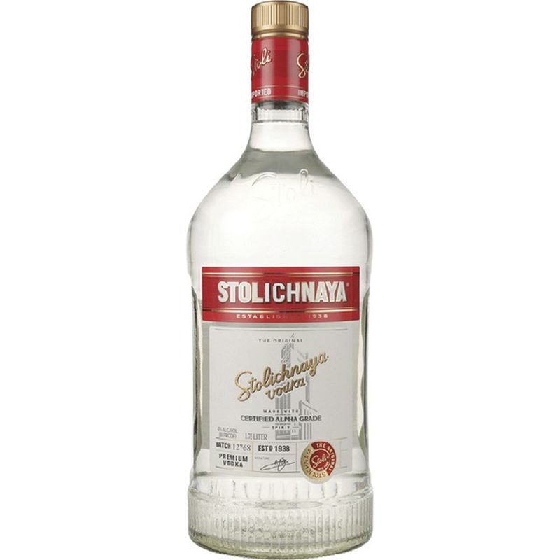 Stolichnaya Premium Vodka (1.75 L) - Instacart