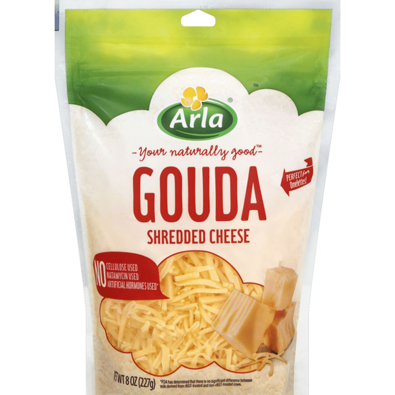 Arla Cheese, Gouda, Shredded (8 oz) Instacart