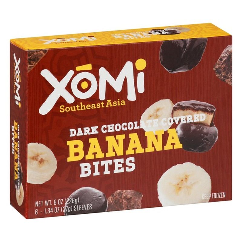 Xomi Banana, Dark Chocolate Covered, Bites (6 each) Delivery or Pickup ...