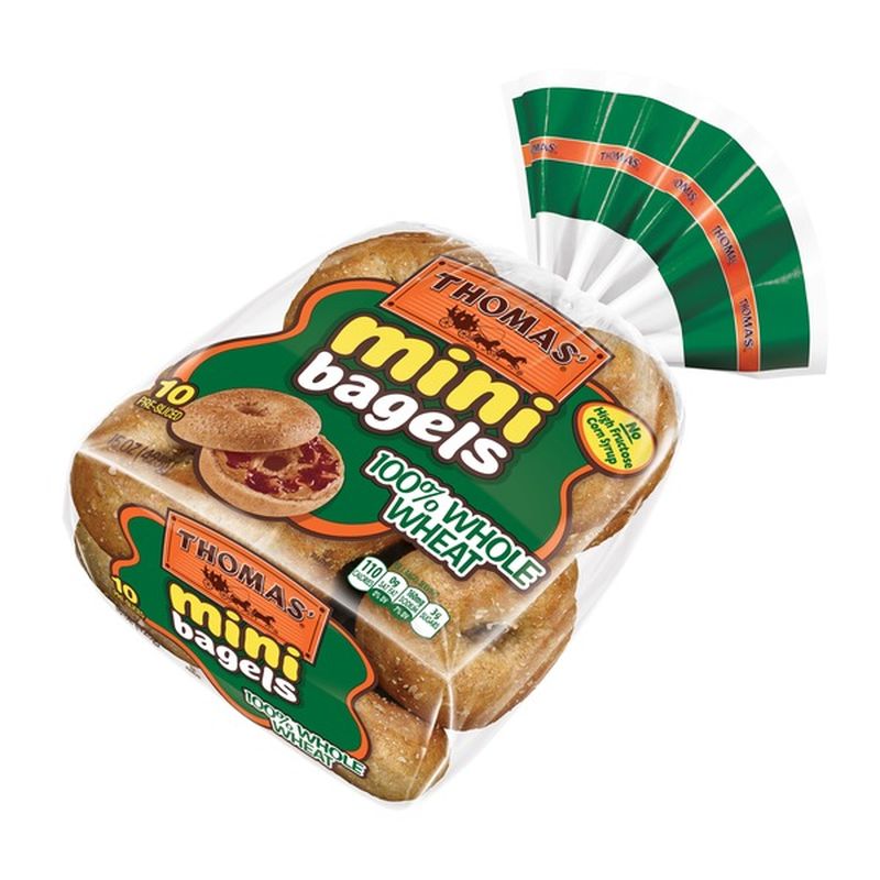 Thomas Whole Wheat Mini Bagels (12 ct) from Safeway Instacart