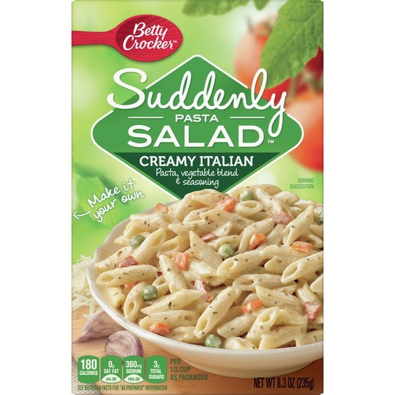 Suddenly Salad Betty Crocker Creamy Italian Pasta Salad Mix (8.3 Oz ...