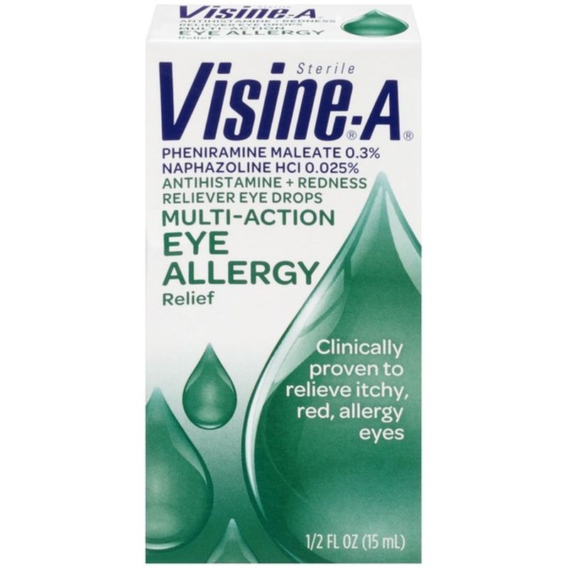Visine A® Eye Allergy Relief Antihistamine & Redness Reliever Eye Drops
