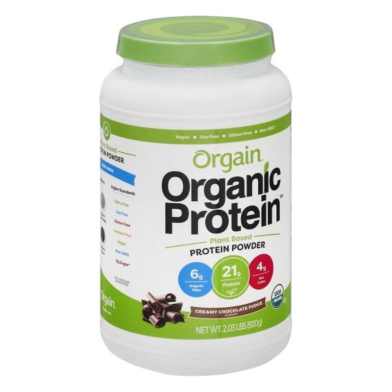 Orgain Protein Powder, Creamy Chocolate Fudge Flavor (2.03 lb) from ...