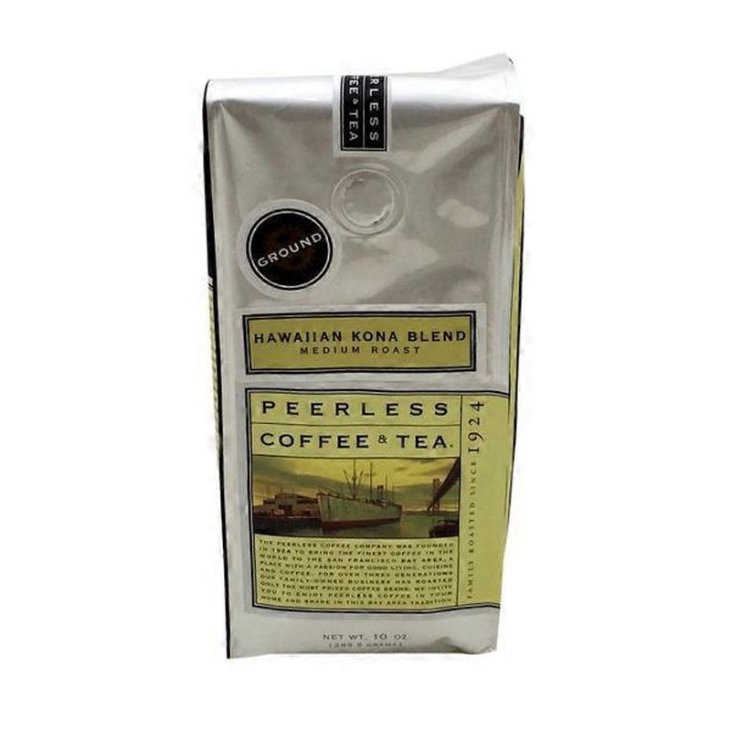 Peerless Coffee Company Coffee, Ground, Hawaiian Kona Blend, Medium