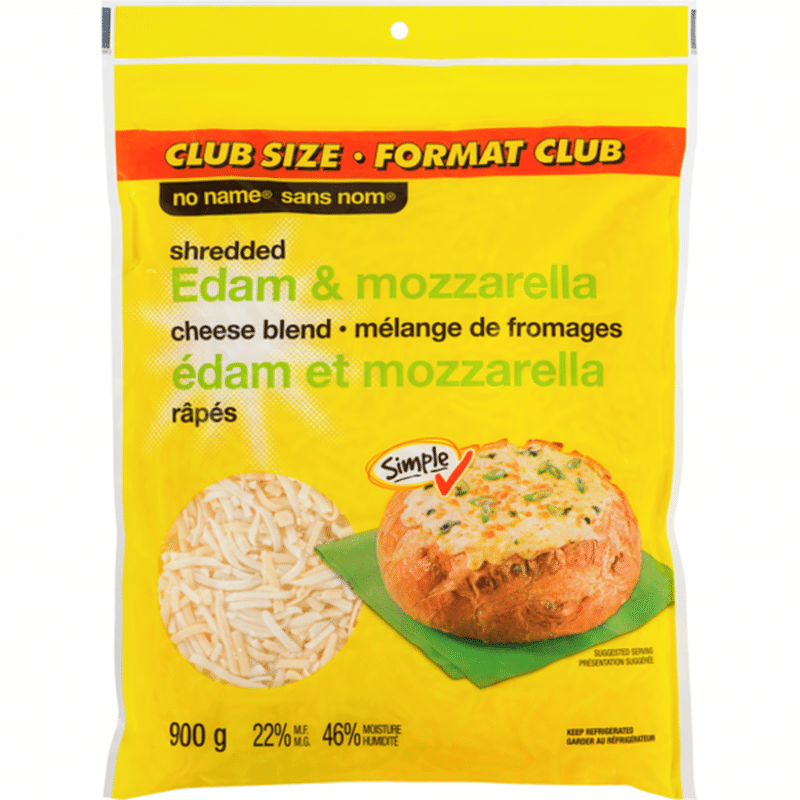 No Name Shredded Edam Mozzarella Cheese