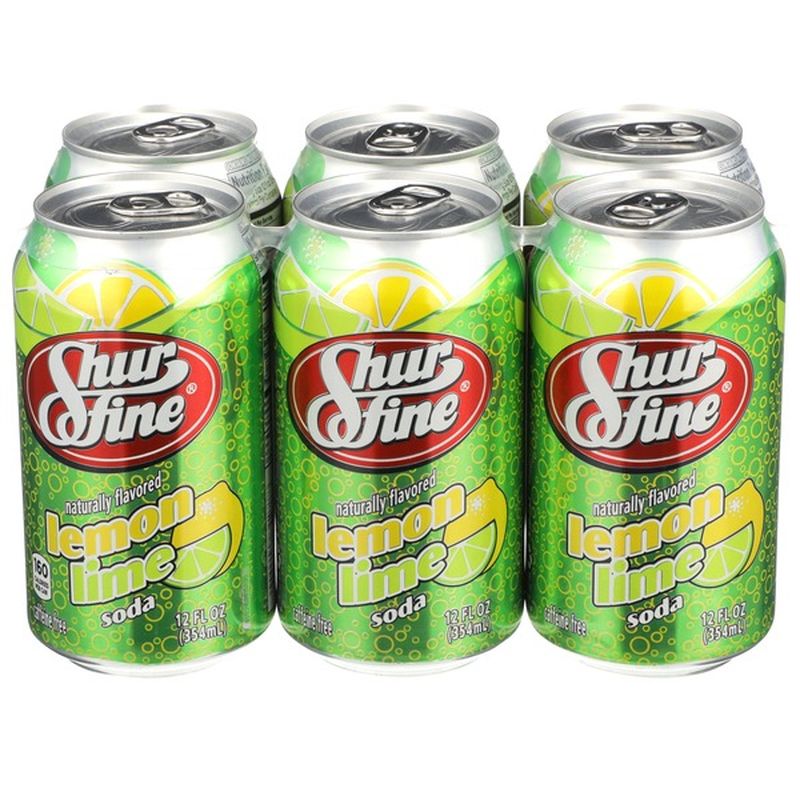 Shurfine Lemon Lime Soda (12 fl oz) - Instacart