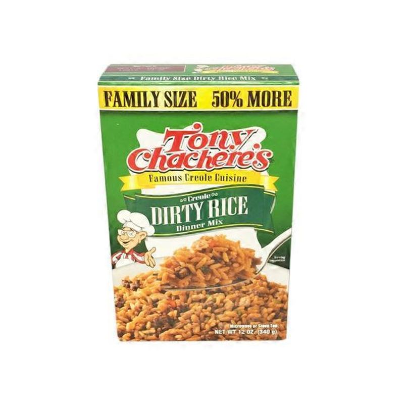 Tony Chachere's Dinner Mix, Creole Dirty Rice, Family Size (12 oz