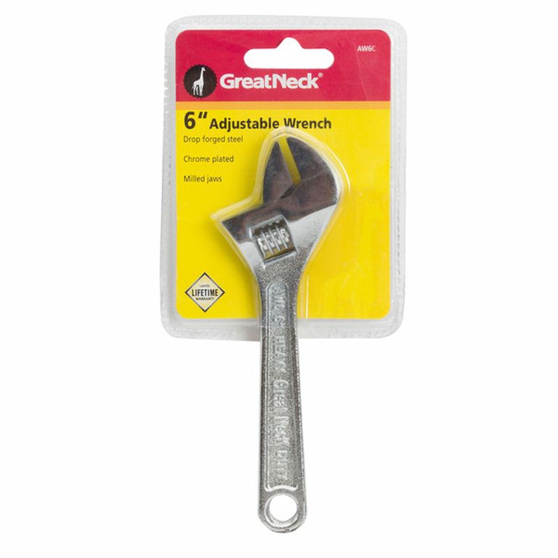 Great Neck 6 Inch Adjustable Wrench