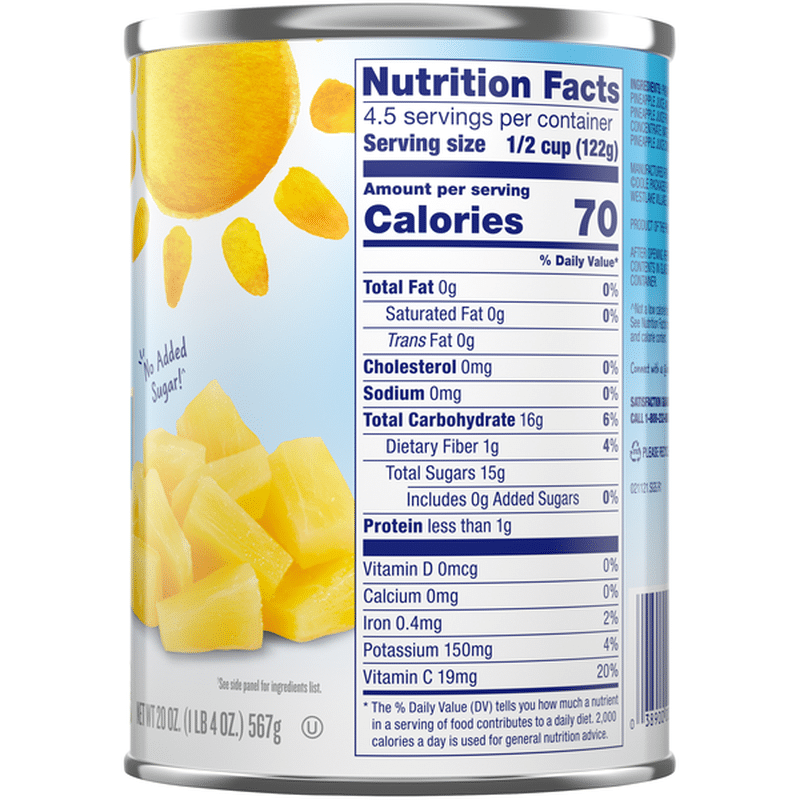 Dole Pineapple Tidbits in Pineapple Juice (20 oz) Instacart