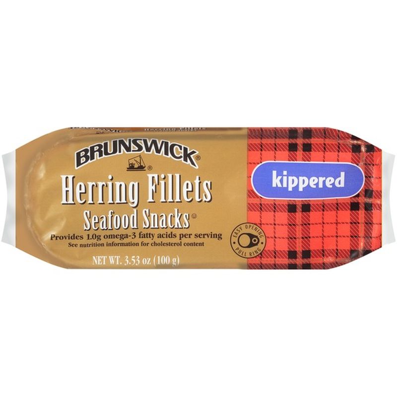 Brunswick Kippered Herring Fillets Seafood Snacks (3.53 oz) from Shaw