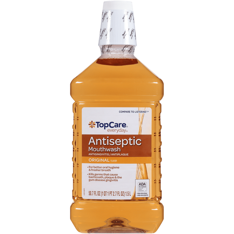 Top Care Antigingivitis / Antiplaque Antiseptic Mouthwash, Original (50