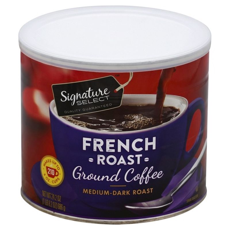 Signature Select Coffee, Ground, Medium Roast, French Roast (24.2 oz) Instacart