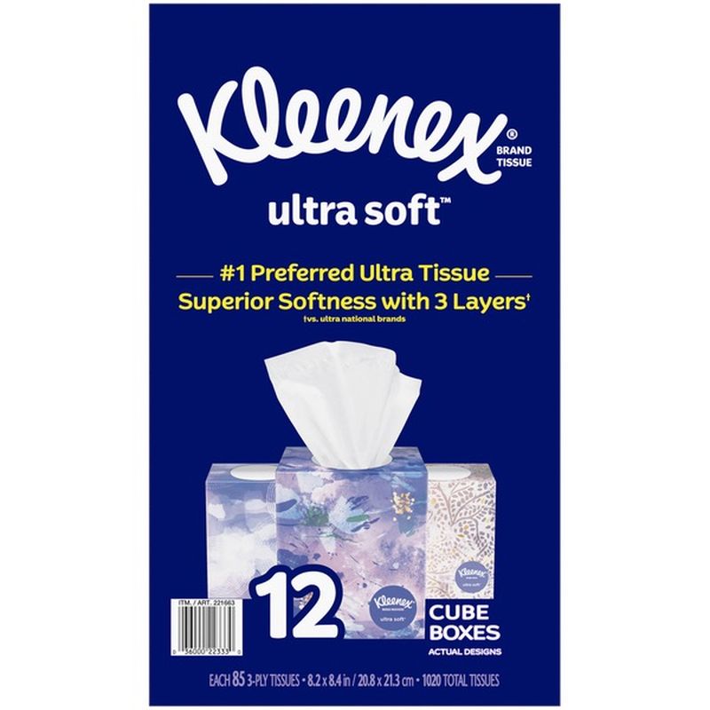 Kleenex Ultra Soft Facial Tissues (85 ct) from Costco Instacart
