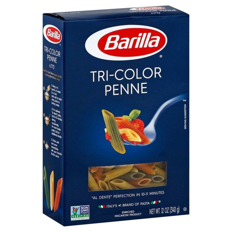 Barilla® Classic Blue Box Pasta TriColor Penne (12 oz) from HEB Instacart