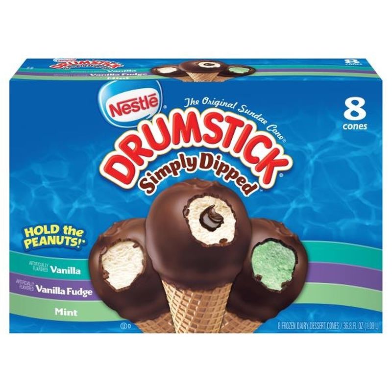 drumstick dairy dessert cones vanilla