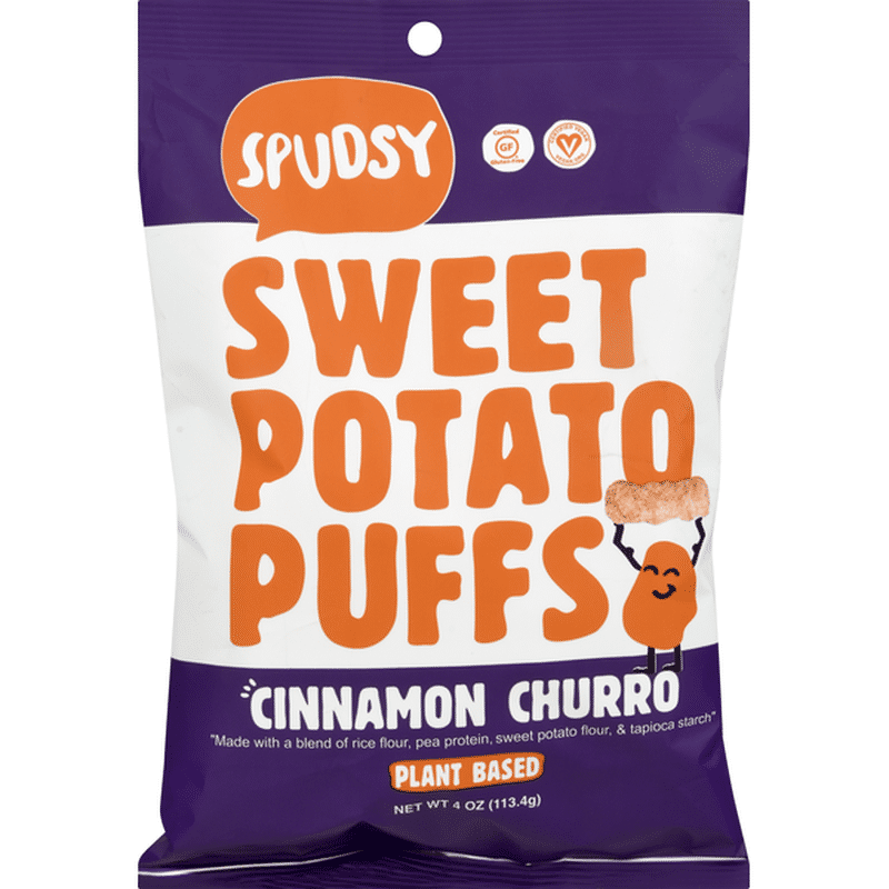 Spudsy Sweet Potato Puffs, Cinnamon Churro (4 oz) - Instacart