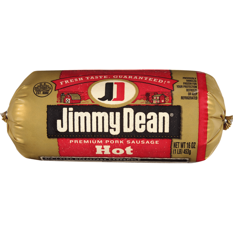 Jimmy Dean Premium Pork Hot Sausage Roll 1 Lb From Cub Instacart