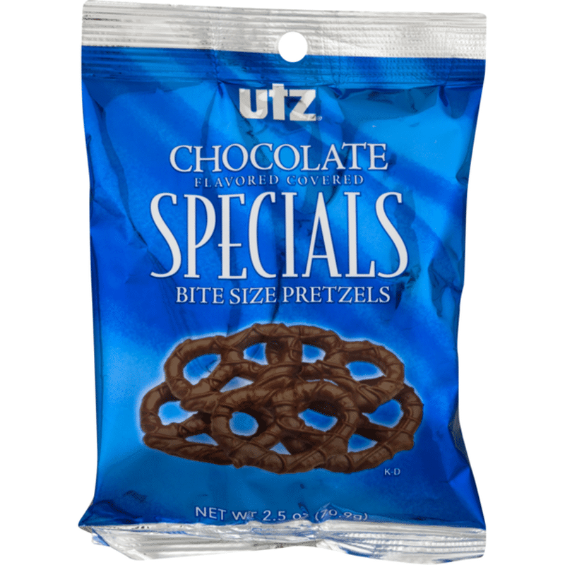 Utz Specials Chocolate Flavored Covered Bite Size Pretzels (2.5 oz ...