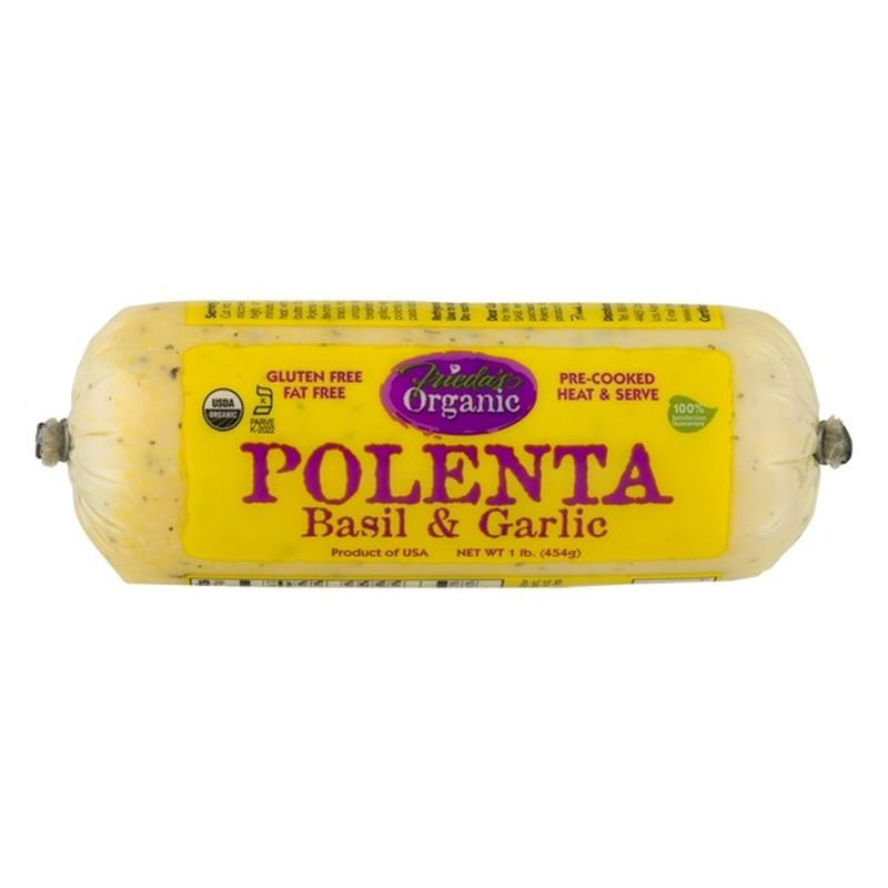 Frieda's Organic Polenta Basil & Garlic (1 lb) - Instacart