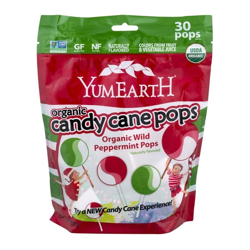YumEarth Organic Candy Cane Pops Wild Peppermint (7.4 oz) Delivery or