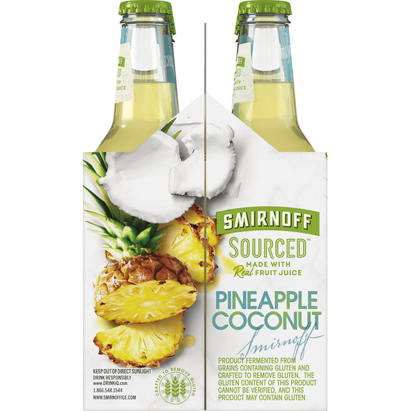 Smirnoff Beer, Pineapple Coconut (11 fl oz) Instacart