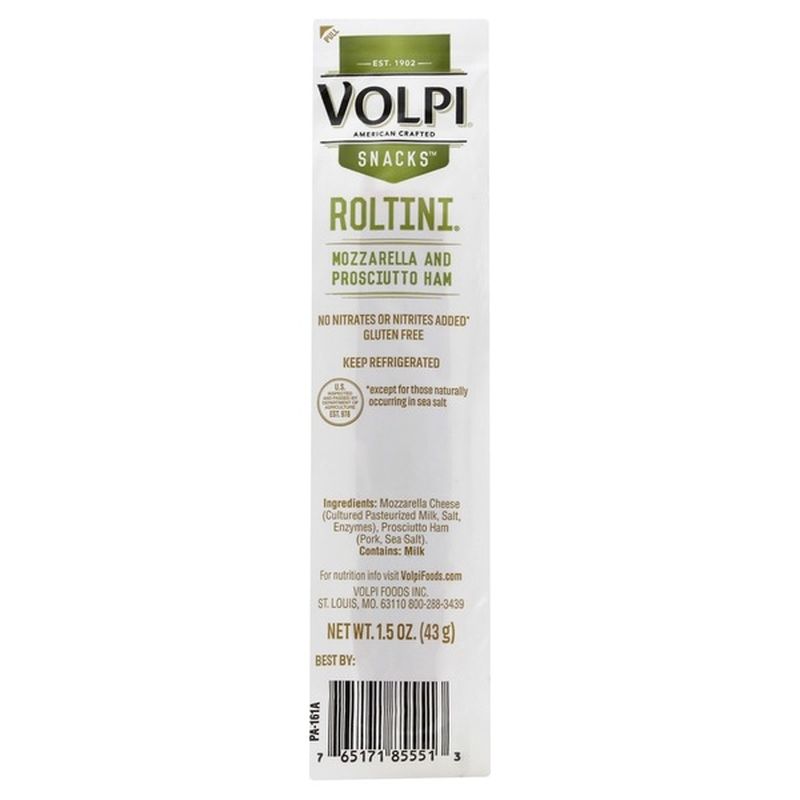 Volpi Roltini, Mozzarella and Prosciutto Ham (1.5 oz) from Lucky