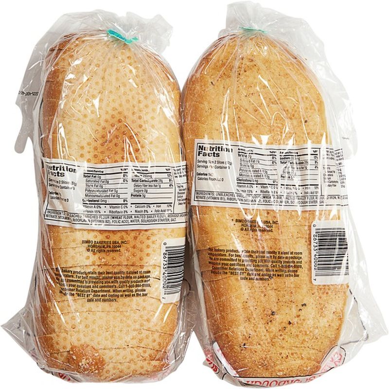 Redding French Bakeries Extra Sourdough Stubby Bread (18 ...