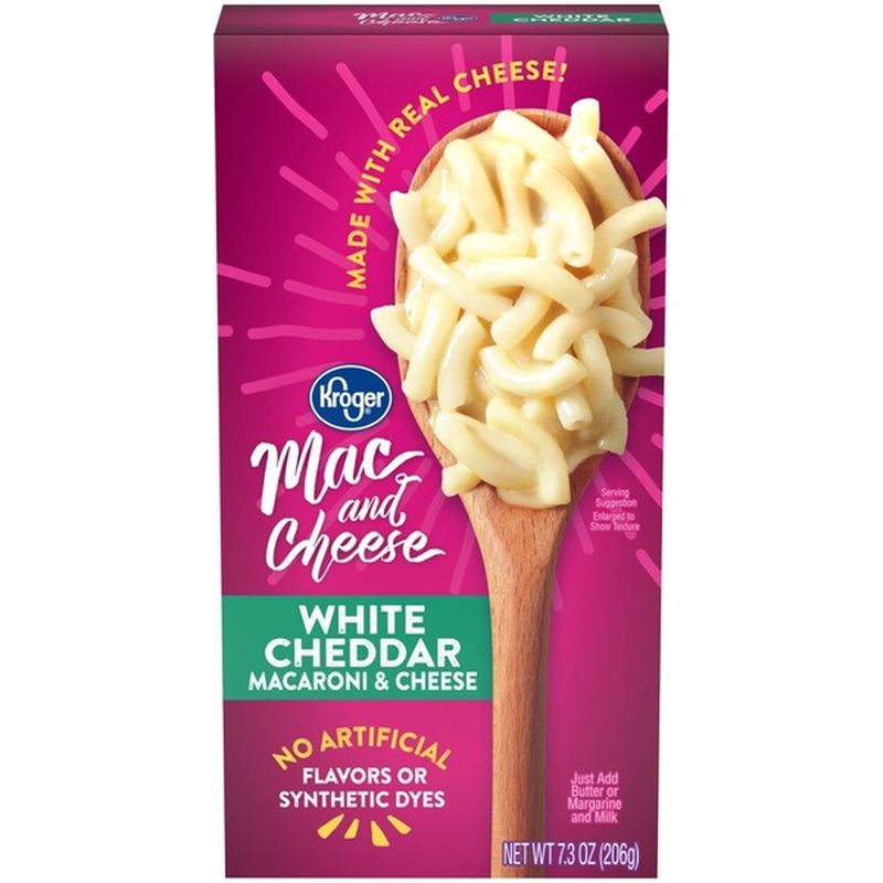 Kroger White Cheddar Macaroni And Cheese White Cheddar (7.3 oz) Instacart
