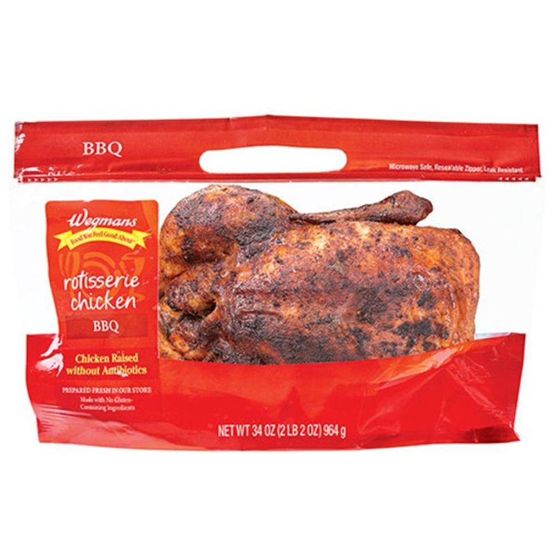 Wegmans Honey Brined Rotisserie Barbecue Chicken (each) Instacart