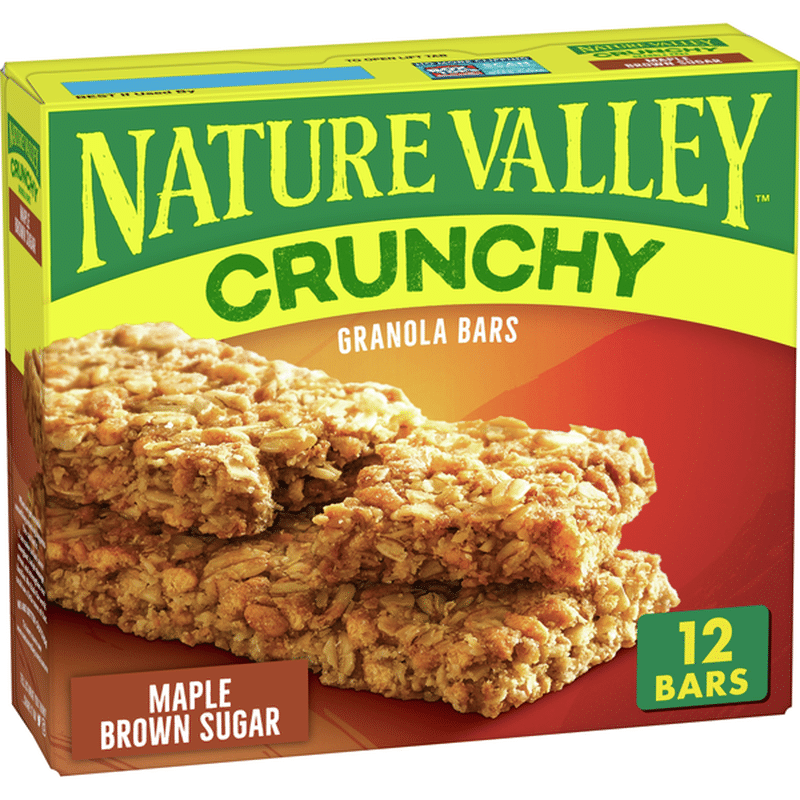 Nature Valley Crunchy Granola Bar Maple Brown Sugar 12 Bars 8 94 Oz Instacart