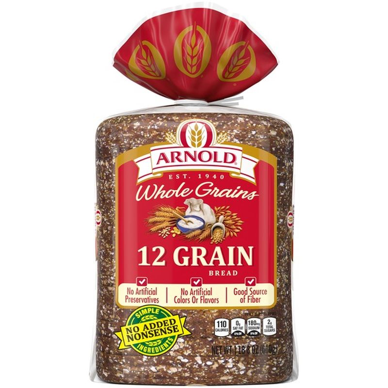 Brownberry/Arnold/Oroweat Whole Grains 12 Grain Bread (24 Oz) From ...