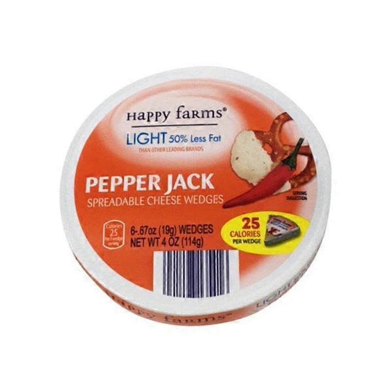Happy Farms Spreadable Cheese Wedges, Jalape (4 oz) Instacart