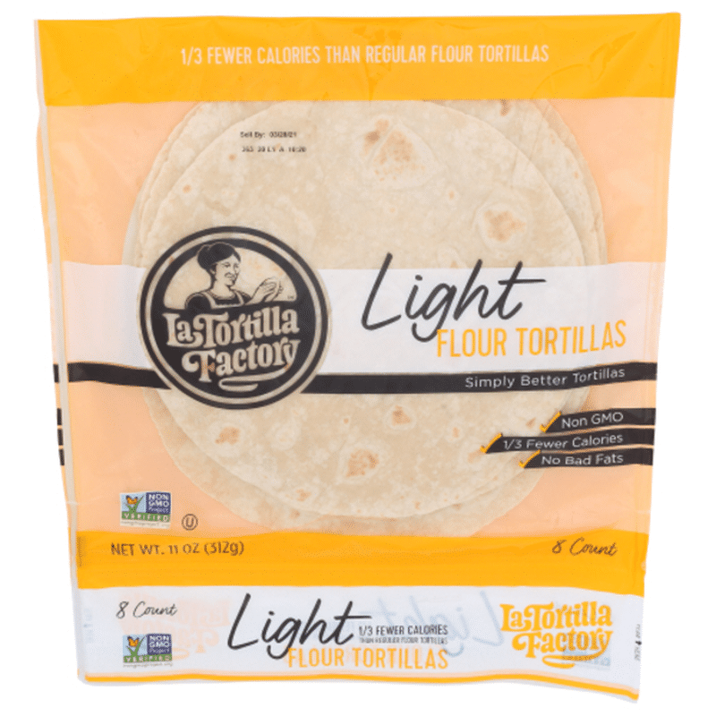 La Tortilla Factory Tortillas, Flour, Light (8 ct) Delivery or Pickup