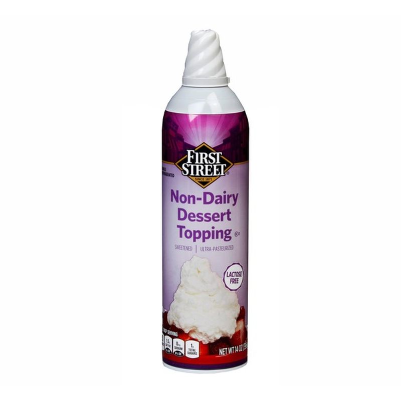 First Street Non Dairy Aerosol Topping (14 oz) Instacart