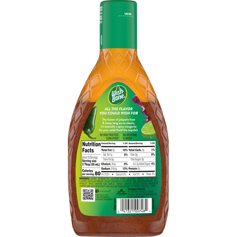 WishBone Dressing, Jalapeno Lime Vinaigrette (15 oz) Instacart
