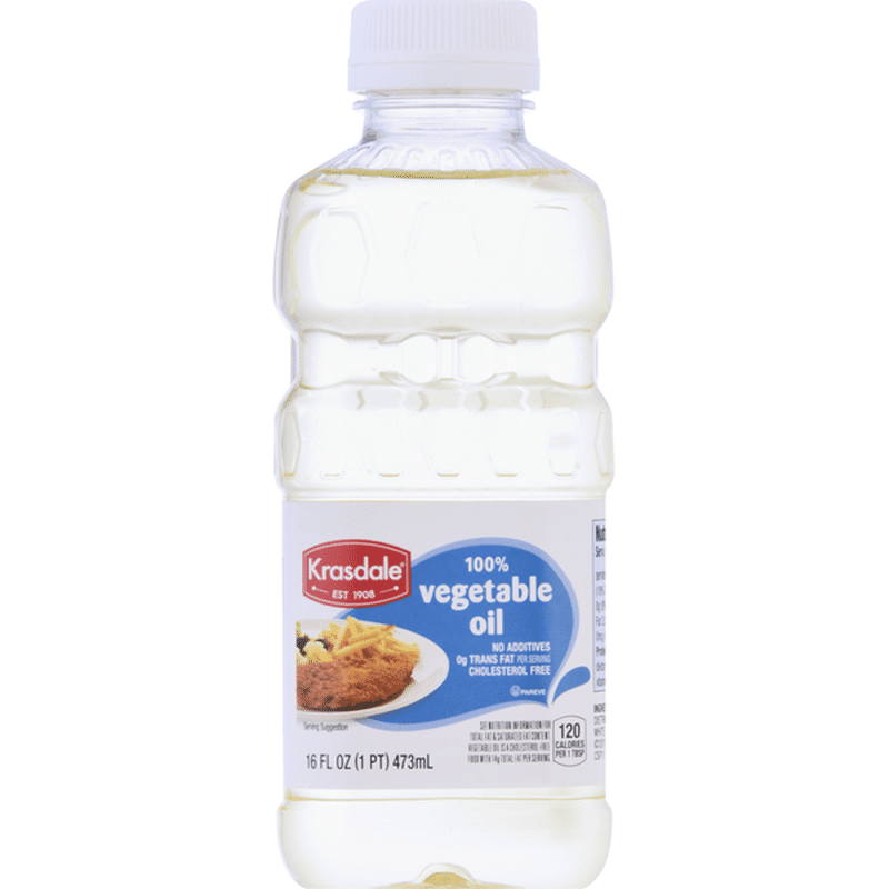 Krasdale 100 Vegetable Oil (16 oz) Instacart