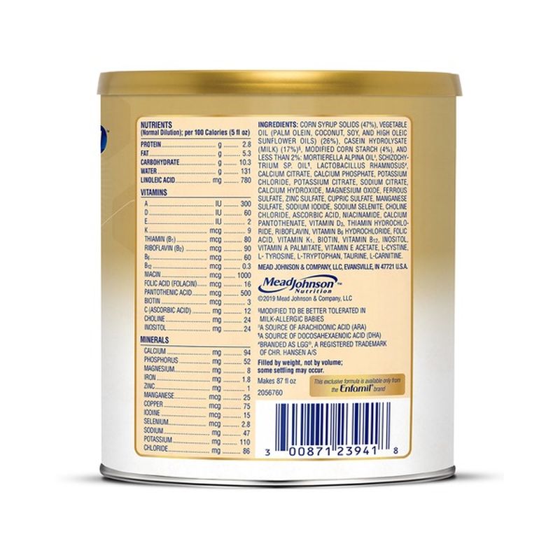 enfamil nutramigen with enflora lgg infant formula powder