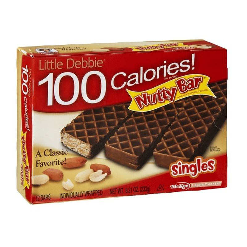 Little Debbie 100 Calories! Nutty Bar Singles - 12 CT (8.21 Oz) - Instacart