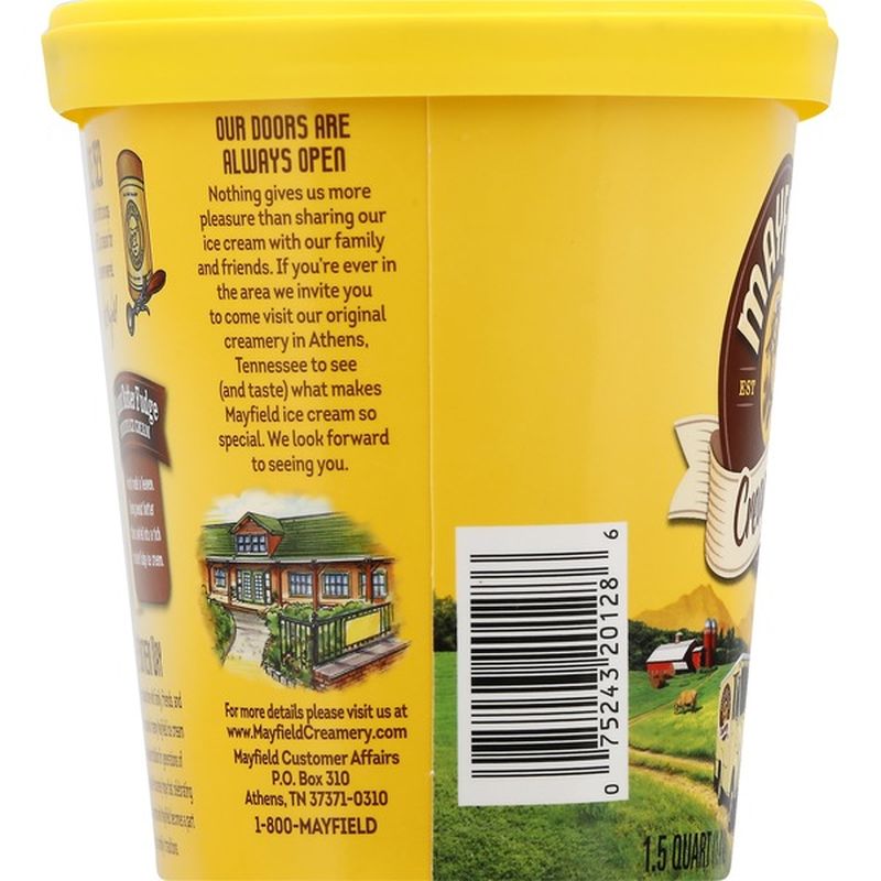 Mayfield Creamery Ice Cream, Premium, Peanut Butter Fudge