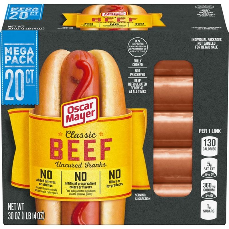 Oscar Mayer Classic Beef Uncured Franks