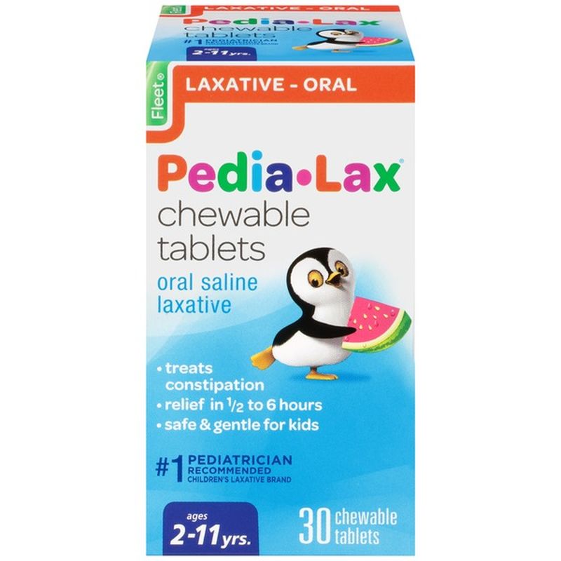 Pedialax Saline Laxative, Chewable Tablets (30 each) Instacart