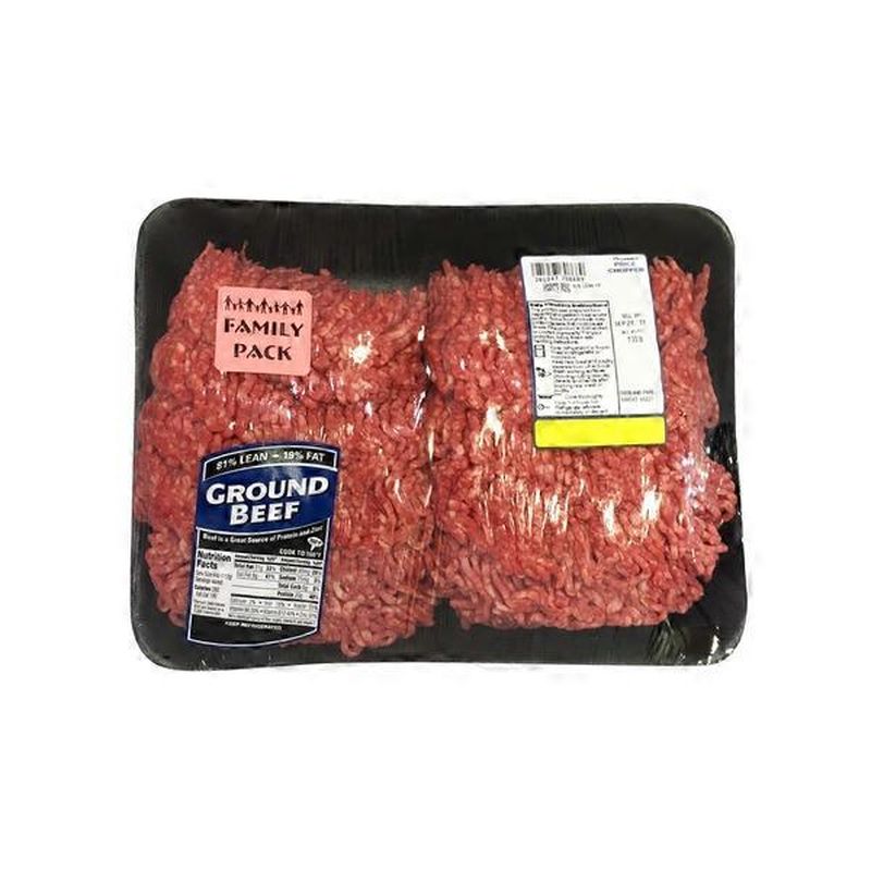 KC Pride Beef 80% Lean Ground Beef -- Family Pack (per lb) from Price ...